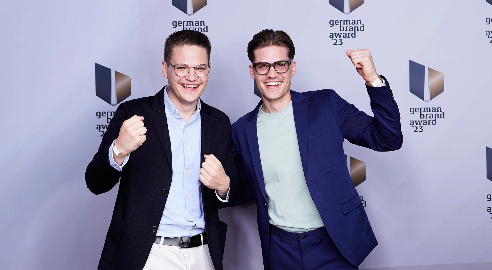 Gründer Colin und Linus Banse von JUNG&BANSE bei der German Brand Award Verleihung 2024