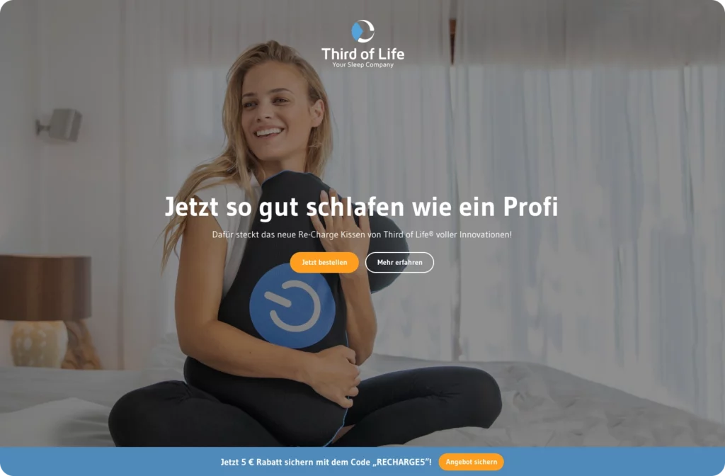 Screenshot von der Third of Life Webseite