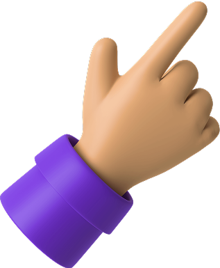 Grafik von einer Hand, die mit dem Zeigefinger nach oben zeigt