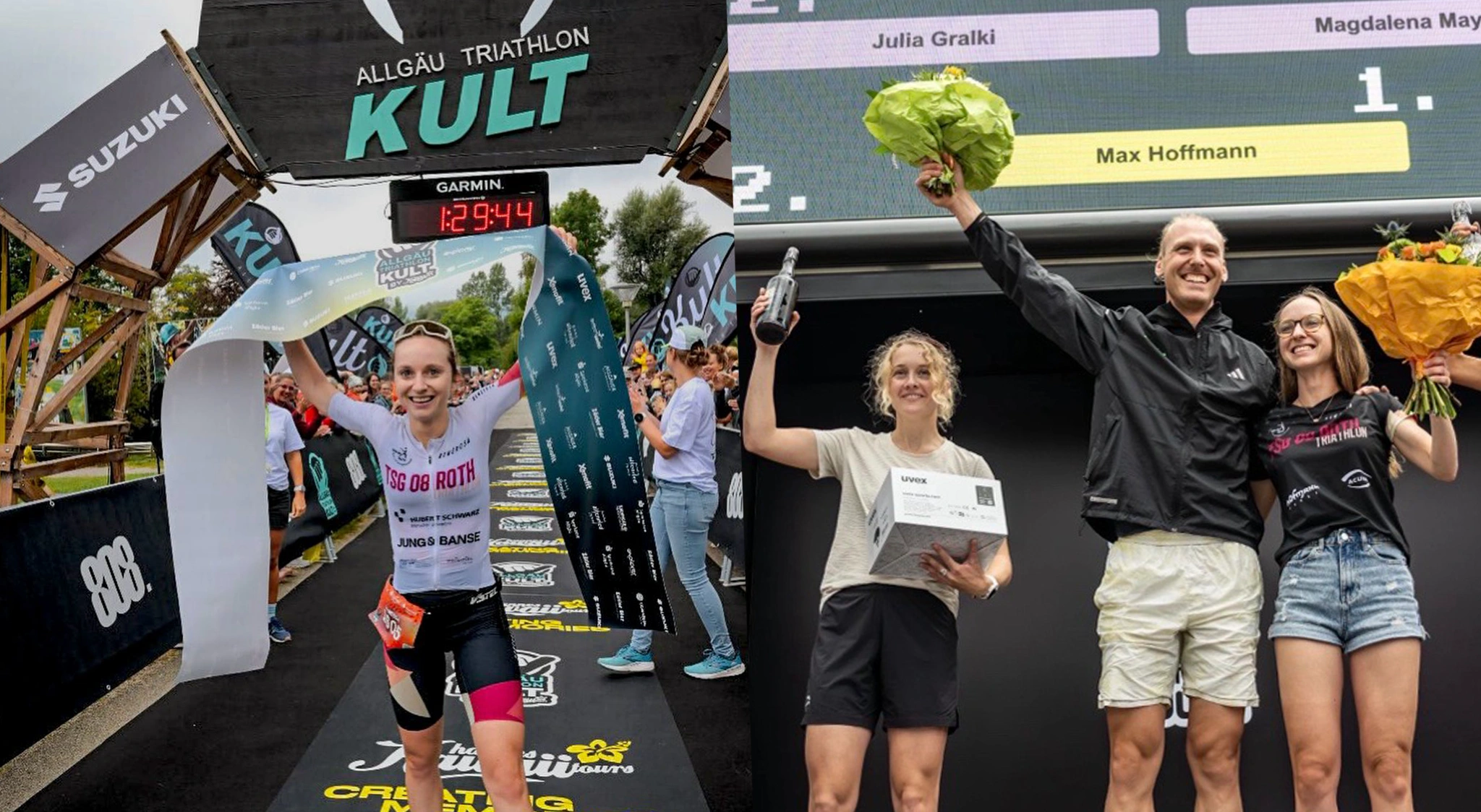 Zieleinlauf und Preisverleihung von Vanessa Aberham